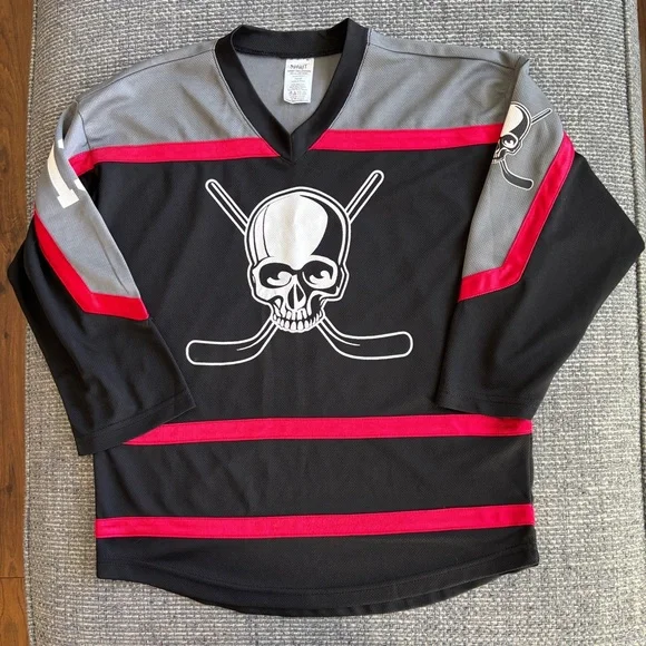 🔥 Spirit Halloween Slasher Hockey Skull “Jason” Friday the 13th Jersey | Sz Med. - Picture 2 of 6